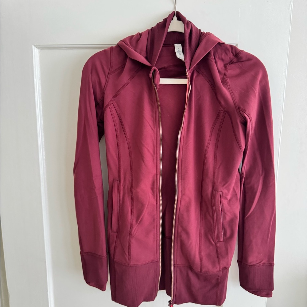 lululemon athletica Burgundy Hooded Jacket